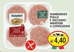 Centro Oceano Hamburger pollo e tacchino Amadori offerta