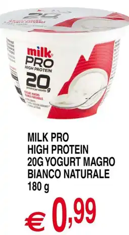Centro Oceano Milk Pro high protein yogurt magro bianco naturale offerta