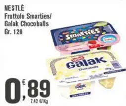 Conté Supermercati Fruttolo Smarties Galak Chocoballs offerta