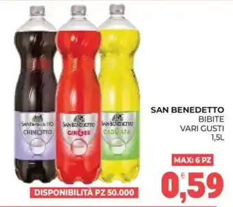 San Benedetto bibite vari gusti