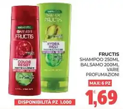 Eté Fructis shampoo e balsamo offerta