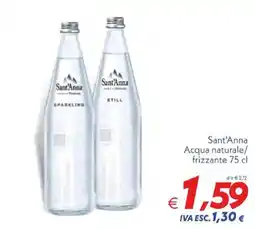 Iper Super Conveniente Sant'Anna Acqua naturale/frizzante offerta