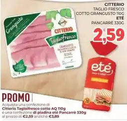 Eté Citterio Taglio fresco cotto Grangusto offerta