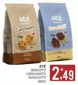 Eté Eté biscotti cerchiotti nuvolotti offerta