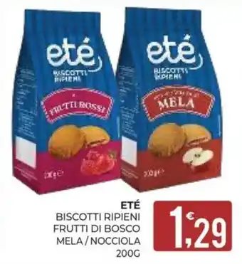 Eté biscotti ripieni frutti di bosco mela / nocciola