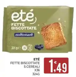 Eté Eté fette biscottate 5 cereali offerta