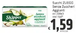 Paghi Poco Skipper Succhi ZUEGG offerta