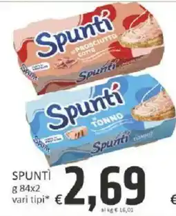 Paghi Poco Spunti vari tipi offerta