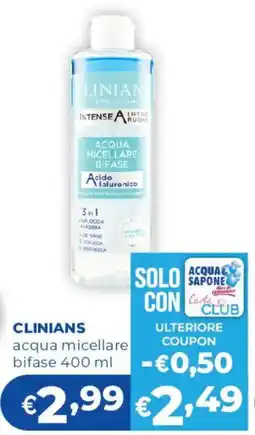 Acqua & Sapone Clinians acqua micellare bifase offerta