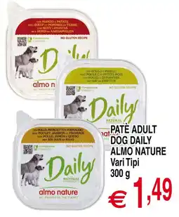 Centro Oceano Patè adult dog daily Almo Nature offerta