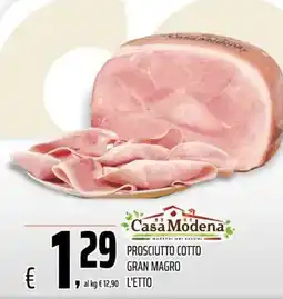 Coop Master Alleanza 3.0 Prosciutto cotto Gran Magro Casa Modena offerta