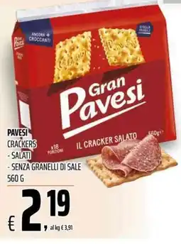 Coop Master Alleanza 3.0 Gran Pavesi il cracker salato offerta