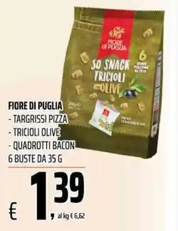 Coop Master Alleanza 3.0 Fiore di Puglia so snack tricioli olive offerta