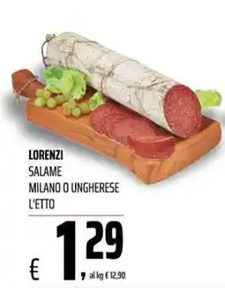 Coop Master Alleanza 3.0 Lorenzi salame milano o ungherese offerta