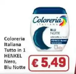 Paghi Poco Coloreria Italiana Tutto in 1 Henkel Nero, Blu Notte offerta
