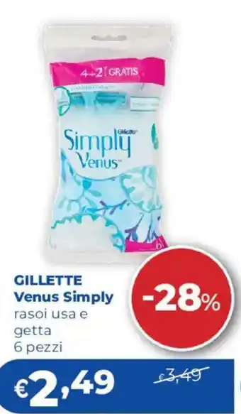 Gillette Simply Venus rasoi usa e getta