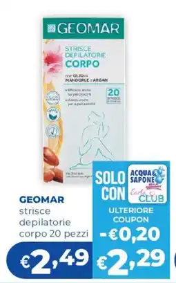 Acqua & Sapone Geomar strisce depilatorie corpo offerta