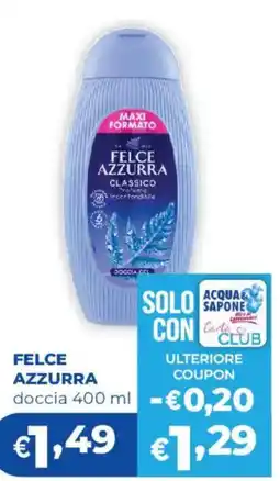 Acqua & Sapone Felce Azzurra doccia offerta