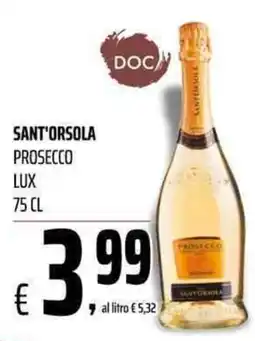 Coop Master Alleanza 3.0 Sant'Orsola Prosecco Lux offerta