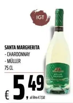 Coop Master Alleanza 3.0 Santa Margherita Chardonnay Müller offerta
