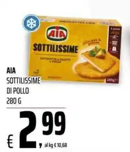 Coop Master Alleanza 3.0 AIA Sottilissime di pollo offerta