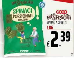 Coop Master Alleanza 3.0 gli Spesotti Spinaci a cubetti offerta