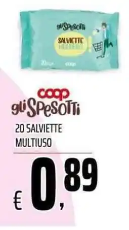 Coop Master Alleanza 3.0 gli Spesotti salviette multiuso offerta