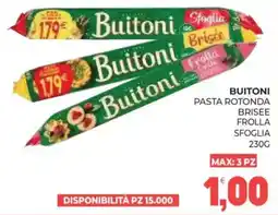 Eté Buitoni pasta rotonda brisee frolla sfoglia offerta