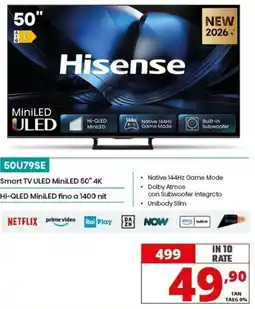 Comet Hisense Smart TV ULED MiniLED 50" 4K offerta