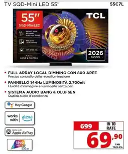 Comet TV SQD-Mini LED 55" TCL offerta