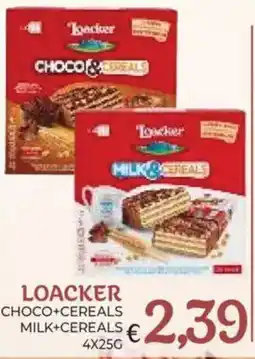 Eté Loacker Choco+Cereals Milk+Cereals offerta