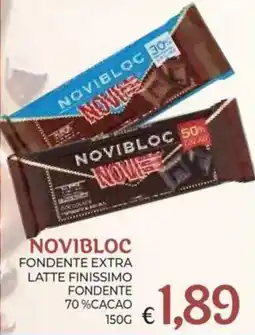 Eté Novibloc fondente extra latte finissimo fondente 70% cacao offerta