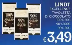 Eté Lindt Excellence Tavoletta di cioccolato offerta