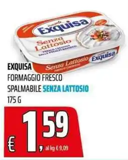 Coop Master Alleanza 3.0 Exquisa formaggio fresco spalmabile senza lattosio offerta