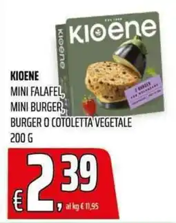 Coop Master Alleanza 3.0 Kioene mini falafel, mini burger, burger o cotoletta vegetale offerta