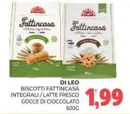 Eté Biscotti Fattincasa integrali / latte fresco gocce di cioccolato offerta