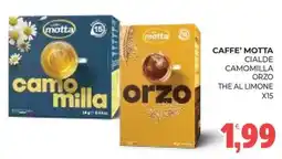 Eté Caffè Motta cialde camomilla orzo the al limone offerta