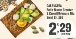 Conté Supermercati GALBUSERA Belle Buone Cracker offerta