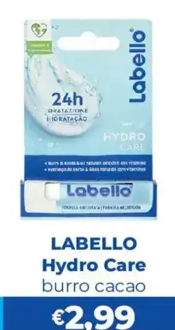 Acqua & Sapone Labello Hydro Care burro cacao offerta
