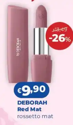 Acqua & Sapone Deborah Red Mat rossetto mat offerta