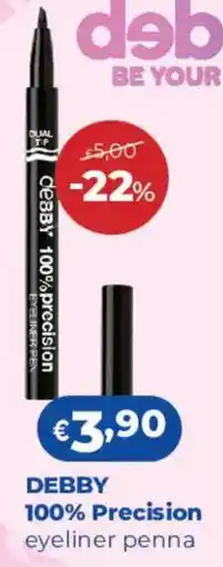 Acqua & Sapone Debby 100% Precision eyeliner penna offerta