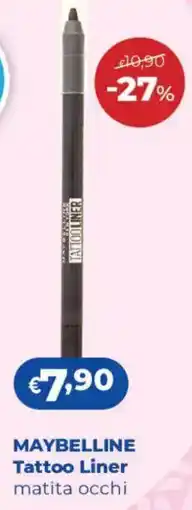 Acqua & Sapone Maybelline Tattoo Liner matita occhi offerta