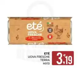 Eté Eté uova fresche terra offerta