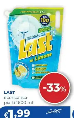 Acqua & Sapone Last ecoricarica piatti offerta