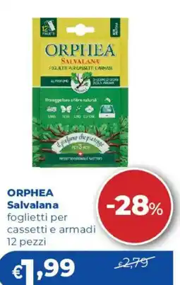 Acqua & Sapone Orphea Salvalana foglietti per cassetti e armadi offerta