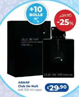 Acqua & Sapone Armaf Club De Nuit offerta