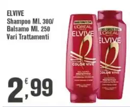 Conté Supermercati Elvive shampoo e balsamo offerta