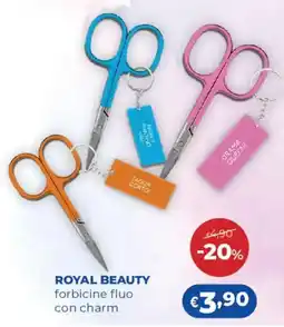 Acqua & Sapone Royal Beauty forbicine fluo con charm offerta