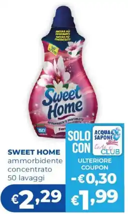 Acqua & Sapone Sweet Home ammorbidente concentrato offerta