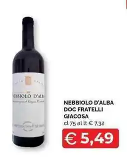 Mercatò Local Nebbiolo d'Alba Doc Fratelli Giacosa offerta